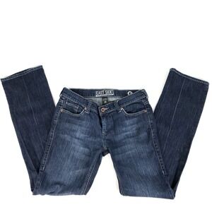 New York & Co 6 Avg Women's Jeans Stretch Dark Wash East Side Straight Leg (E)